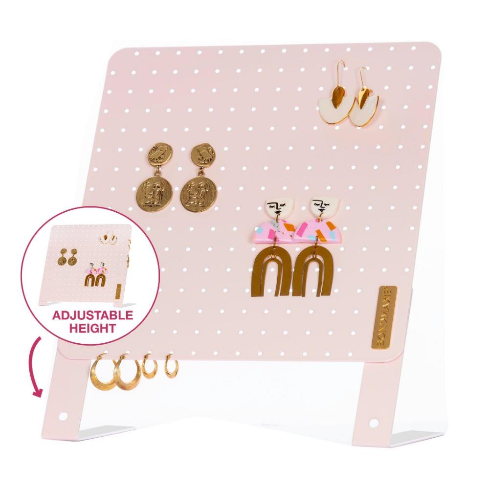 Classic Earring Holder - Blush - Up to 120 Pairs
