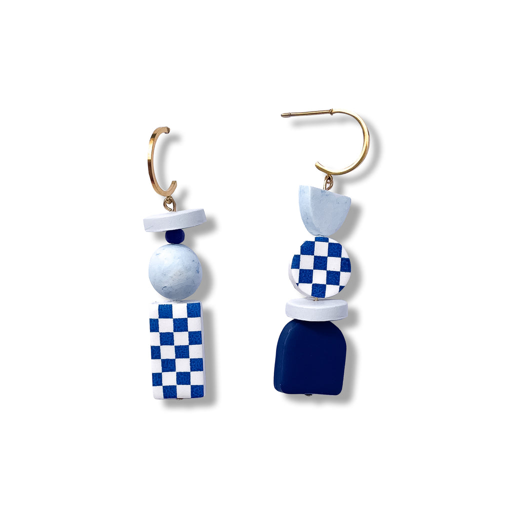 Checkerboard Charms - Blue