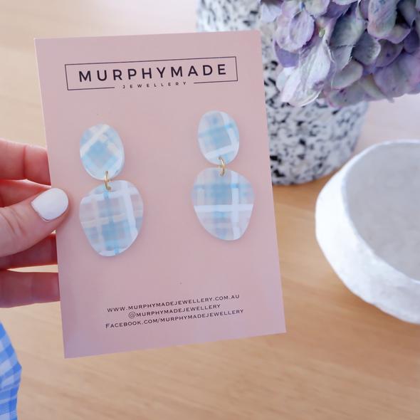 Murphy Made Jewellery // Sadie Gingham Earrings